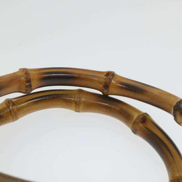 GUCCI Bamboo Hand Bag Suede Brown 082 2853 0260 0 Auth bs9787 - Picture 14 of 16
